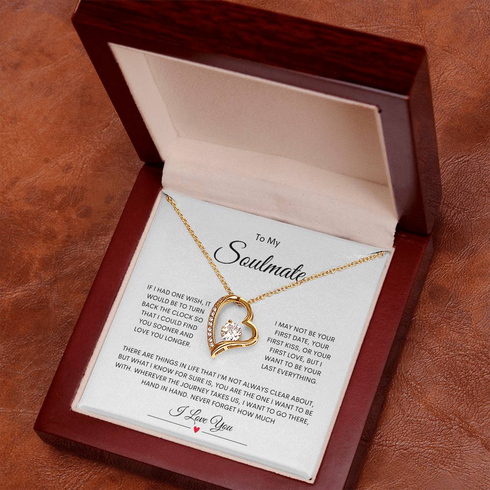 To My Soulmate Forever Love Necklace