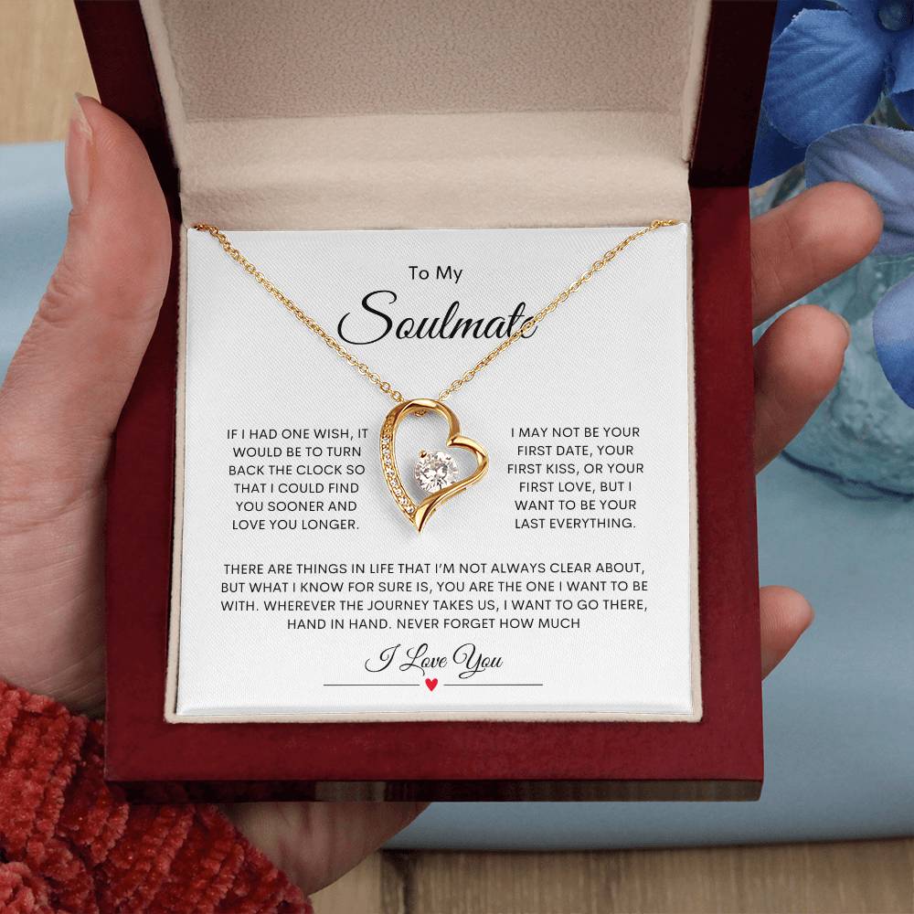 To My Soulmate Forever Love Necklace