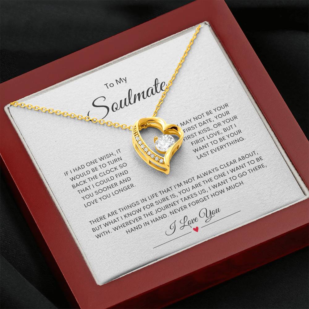 To My Soulmate Forever Love Necklace