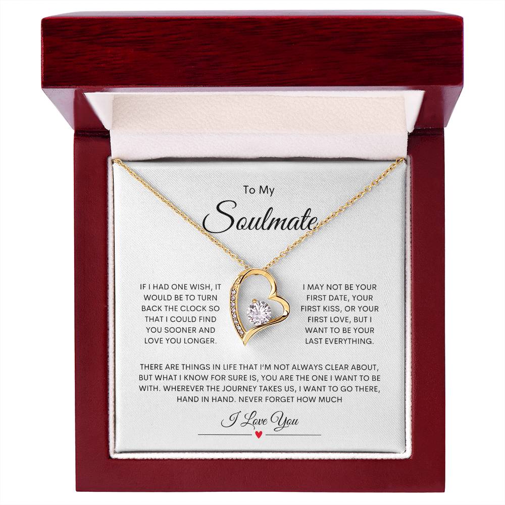 To My Soulmate Forever Love Necklace