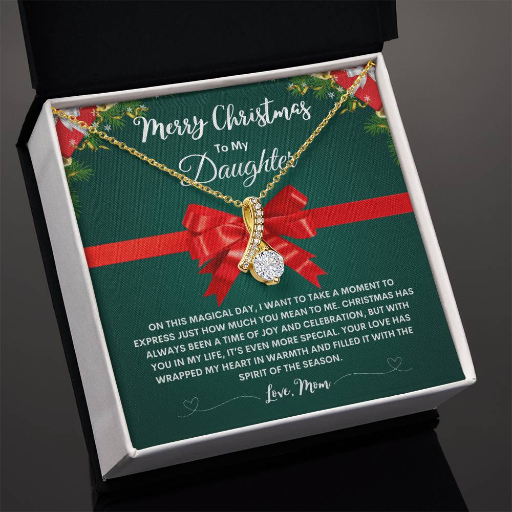 Mom To Daughter Necklace GREEN (Alluring Beauty)