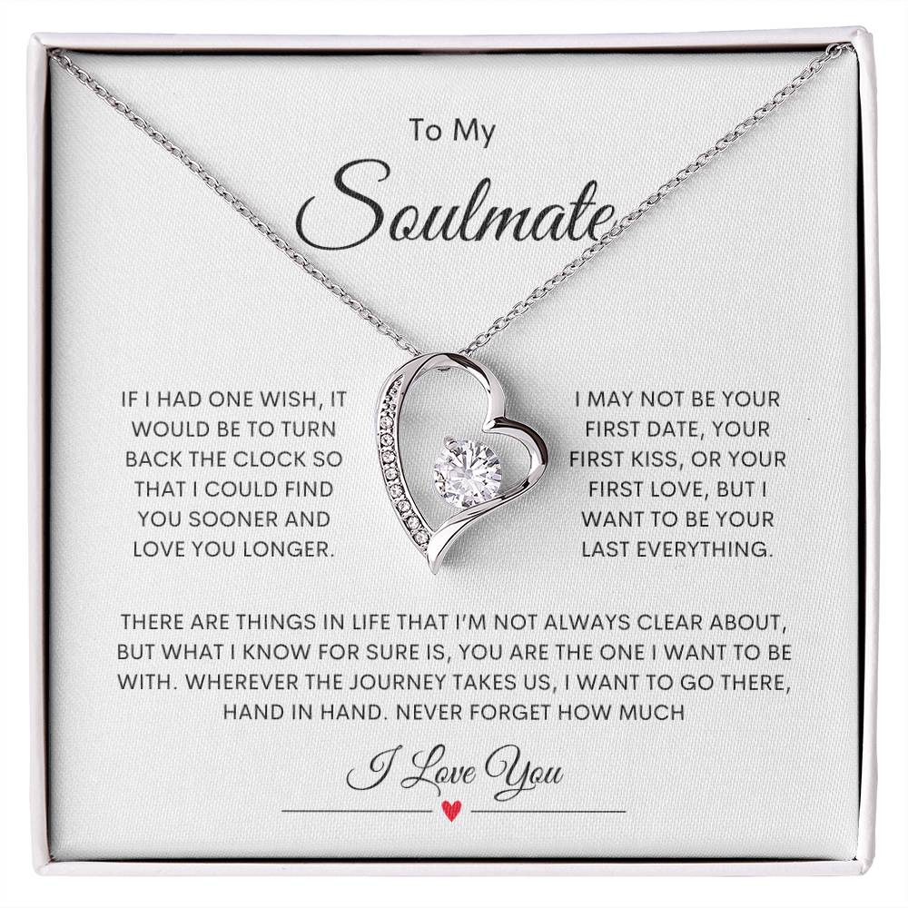 To My Soulmate Forever Love Necklace