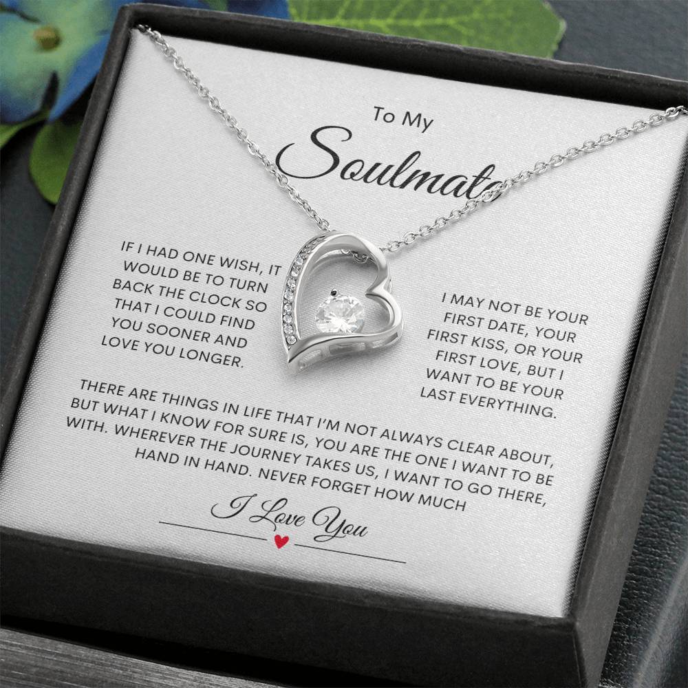 To My Soulmate Forever Love Necklace