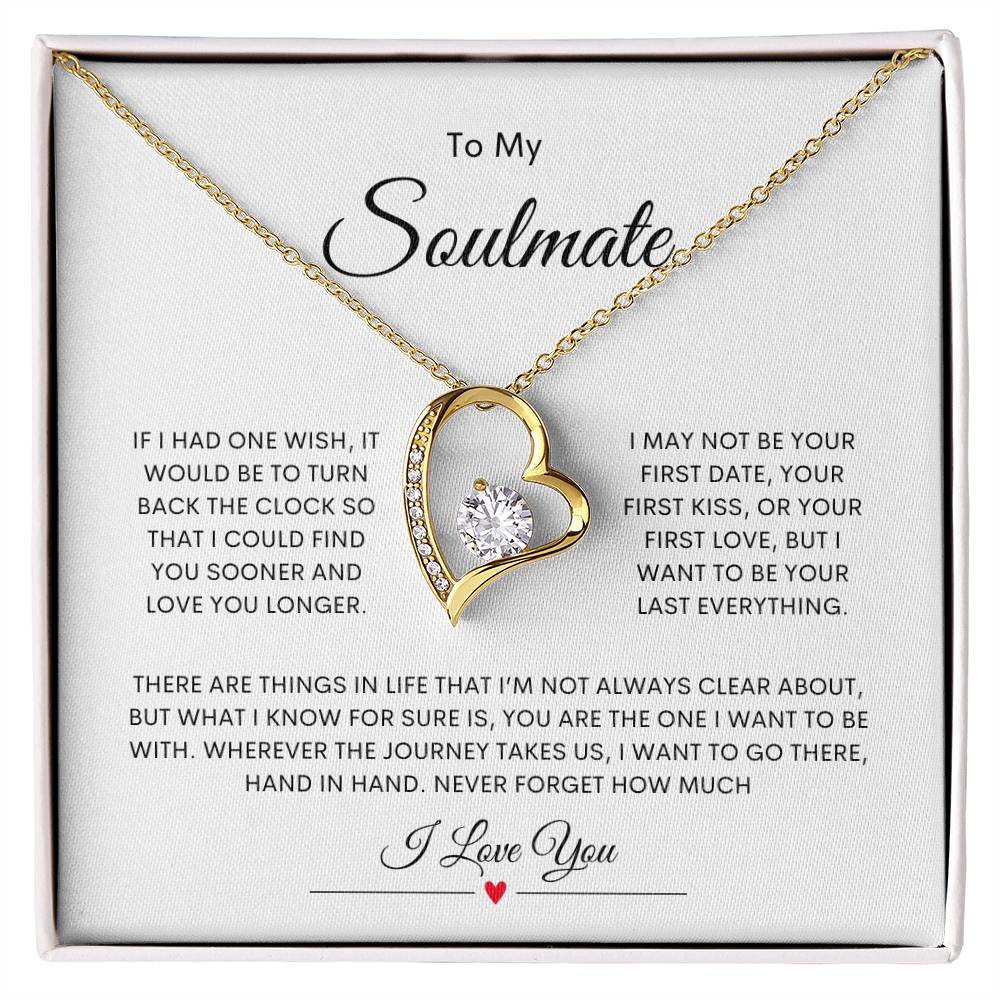 To My Soulmate Forever Love Necklace