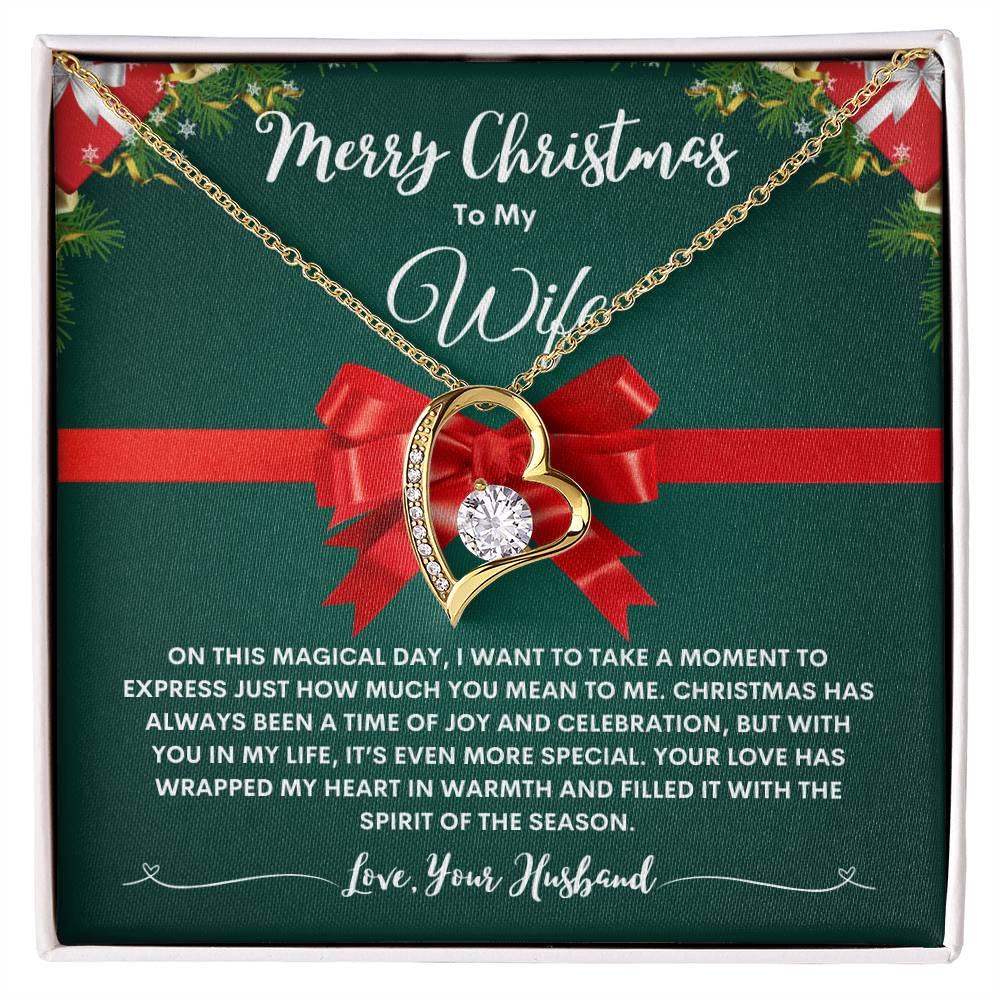 Husband to Wife Necklace (Heart Pendant)