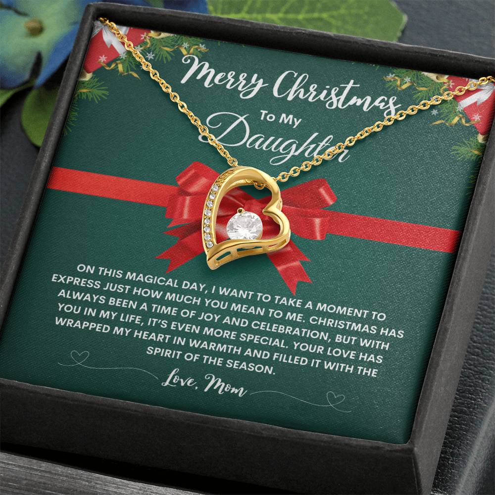 Mom To Daughter Necklace (Heart Pendant)