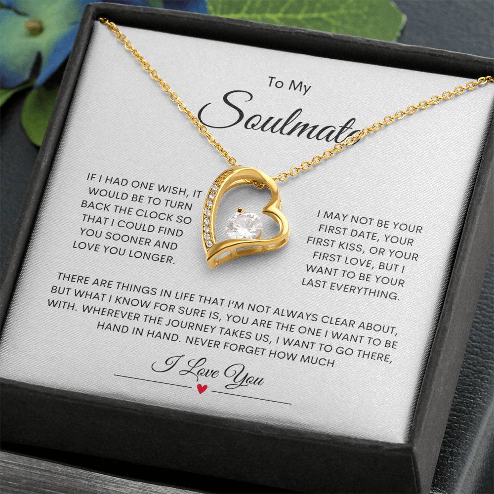 To My Soulmate Forever Love Necklace