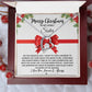 Merry Christmas to My Sister! Heart Pandent