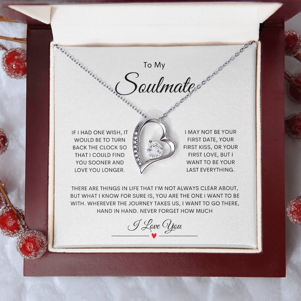 To My Soulmate  Forever Love Necklace