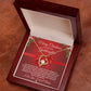 To My Goddaughter Necklace RED (Heart Pendant)