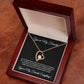 You're My Favorite! Black Card Heart Pendant