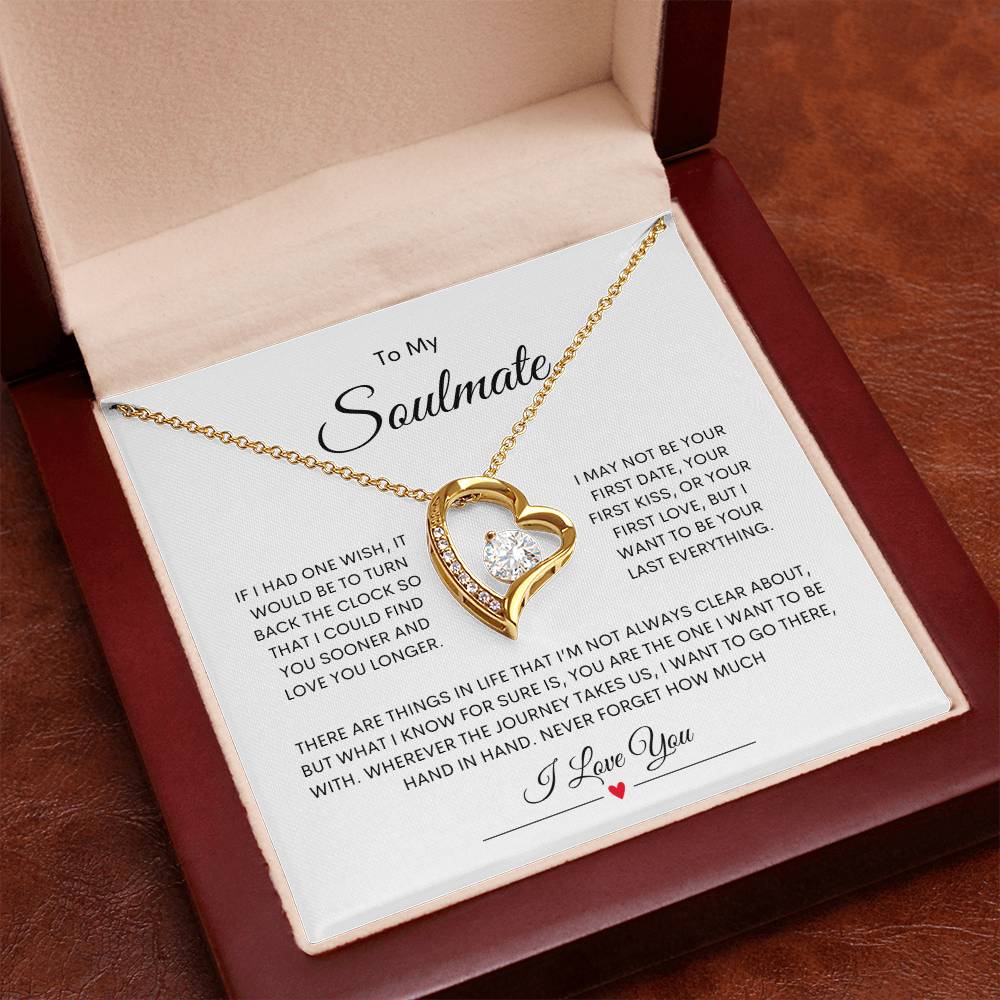 To My Soulmate  Forever Love Necklace