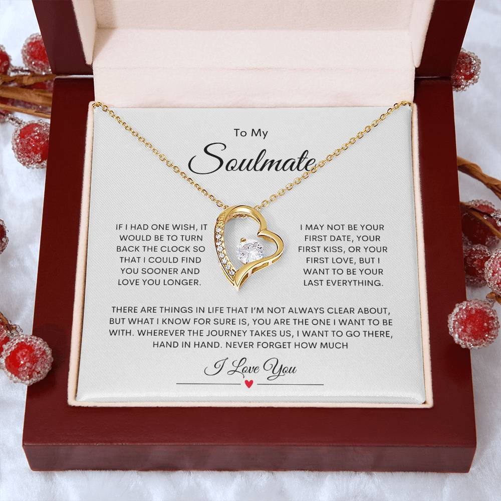 To My Soulmate  Forever Love Necklace