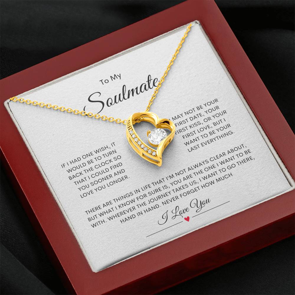 To My Soulmate  Forever Love Necklace