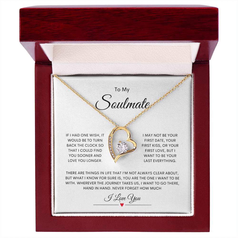 To My Soulmate  Forever Love Necklace