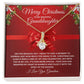 Grandma To Granddaughter Necklace RED (Alluring Beauty)