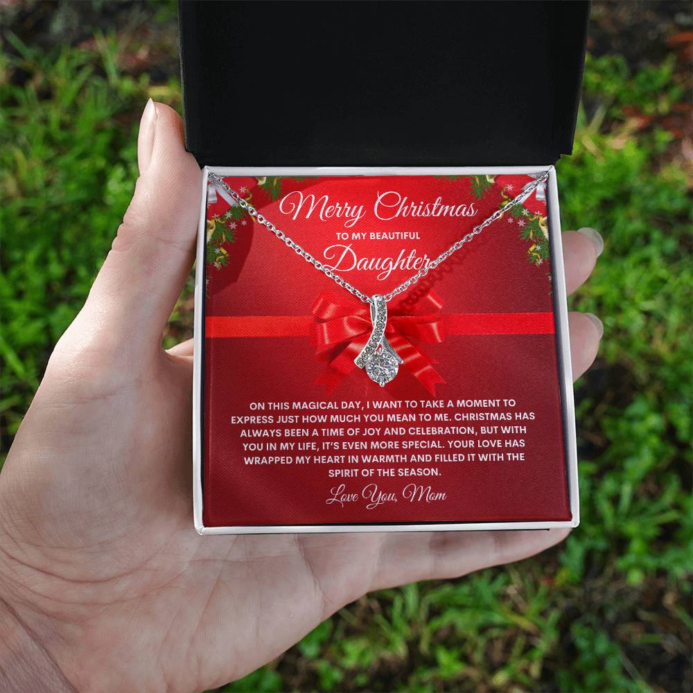 Mom To Daughter Necklace RED (Alluring Beauty)