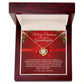 Grandpa To Granddaughter Necklace RED (Love Knot)