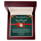 Grandma To Granddaughter Necklace GREEN (Love Knot)