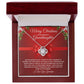 Grandpa To Granddaughter Necklace RED (Love Knot)