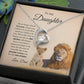 To My Daughter Necklace (Heart Pendant 2)