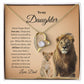 To My Daughter Necklace (Heart Pendant)