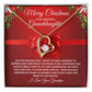 Grandpa To Granddaughter Necklace RED (Heart Pendant)