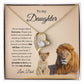 To My Daughter Necklace (Heart Pendant 2)